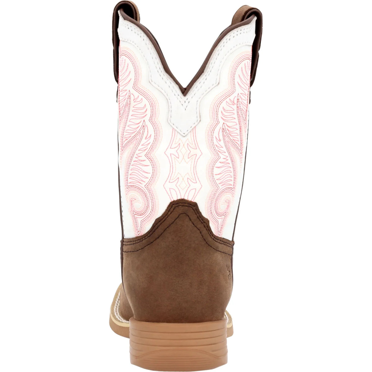 Little Kid's Brown and White Western Boot D1667