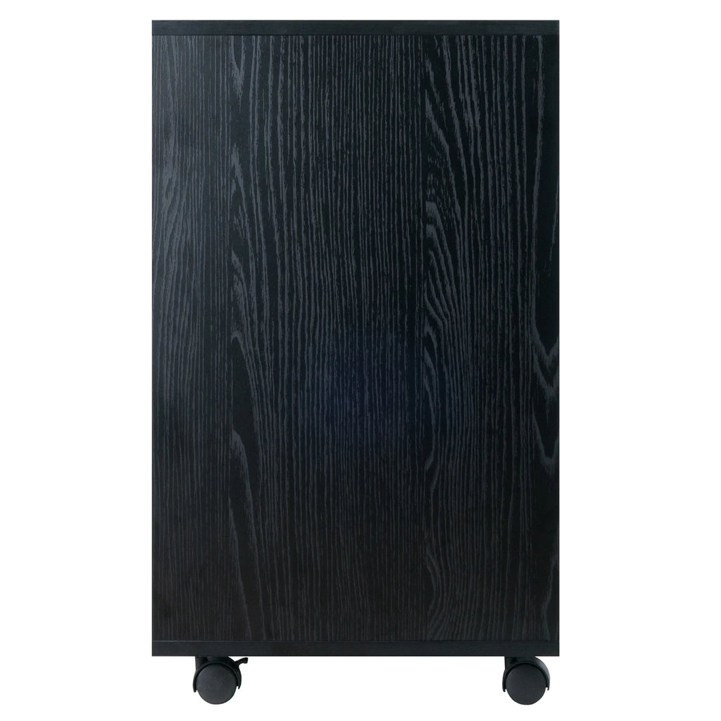 Black Rectangular Cabinet with Multi-Drawer B793397