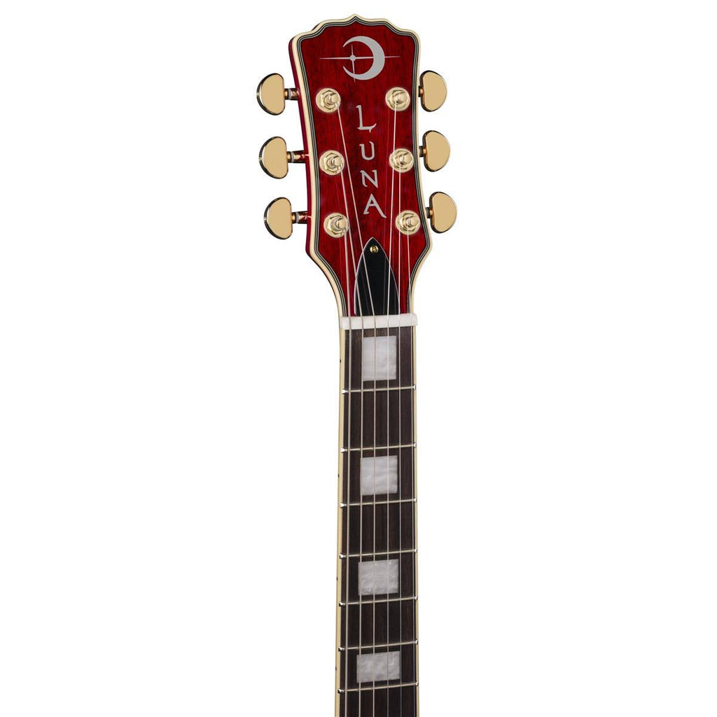 Trans Cherry Semi-Hollow Guitar E1718