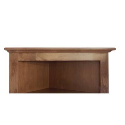 Corner Bookcase, 3 Shelves, Dove Gray F78599