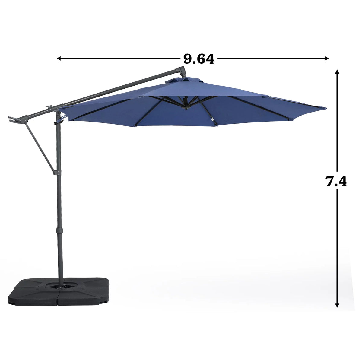 10FT Off-set Aluminum Cantilever Umbrella J310611