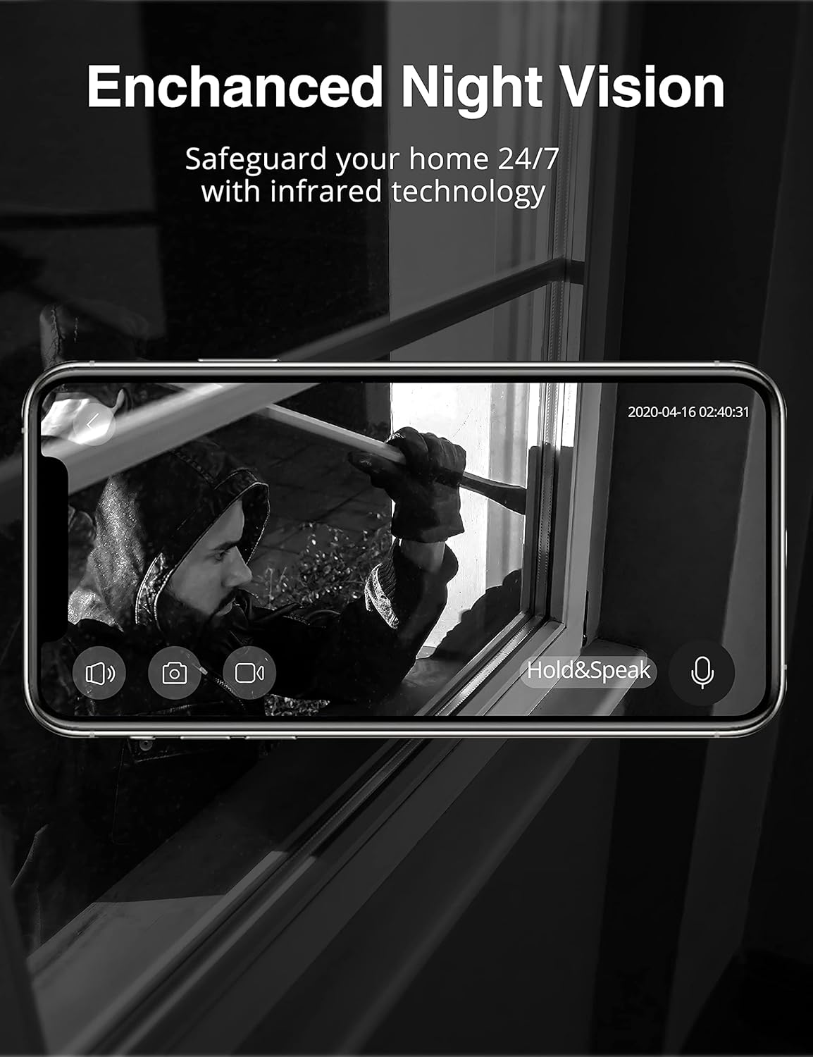 Wireless 1080p Full HD Security Camera with Night Vision Q27857