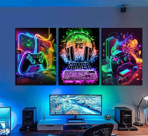 Gaming Wall Art Canvas Prints 12x16in Unframed W9131