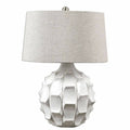 White Scalloped Lamp P441278