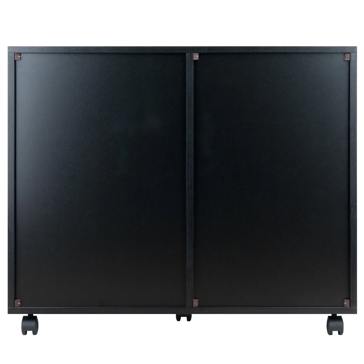 Black Rectangular Cabinet with Multi-Drawer B793397