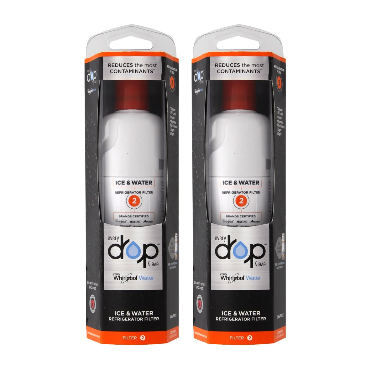 2 Pack Refrigerator Ice & Water Filter S53627