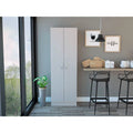 White Washed Oak 2-Door Storage Cabinet I2331