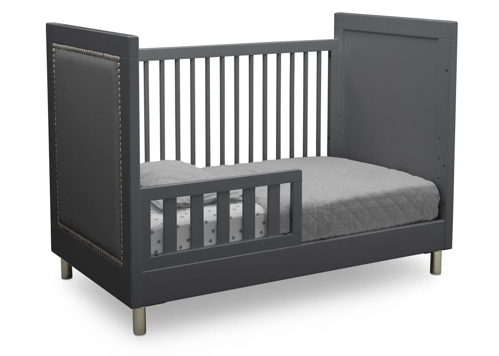 3-in-1 Convertible Baby Crib with Daybed/Toddler Bed Conversion Kit in Bianca White Z244905