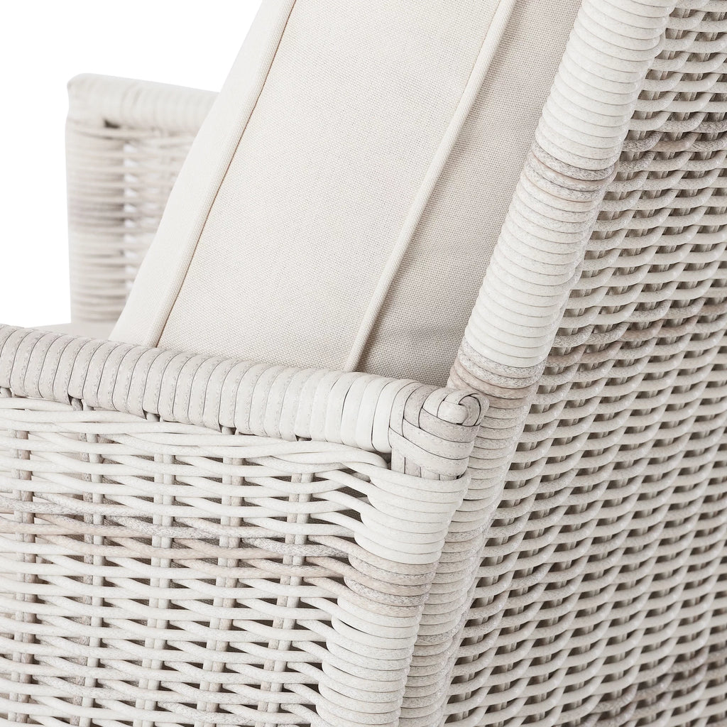 Wicker Outdoor Loveseat with Cushions Z485712
