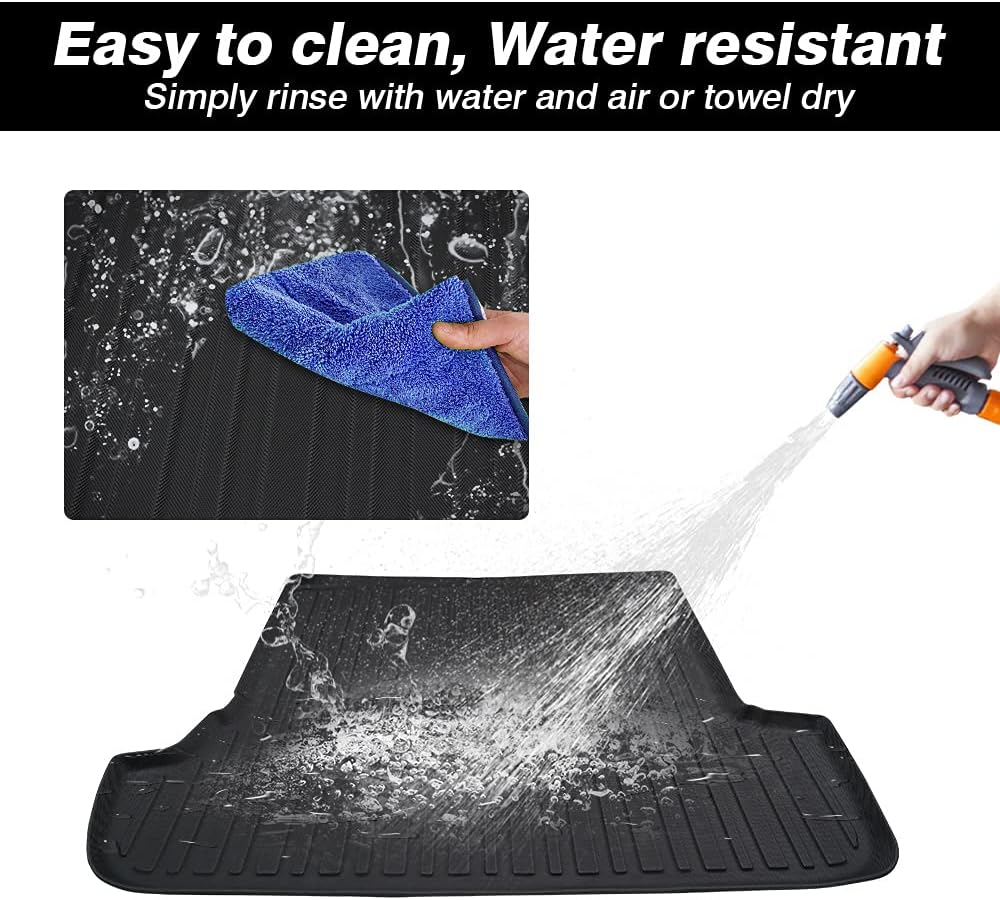 Black All Weather Car Cargo Mat for Toyota 4Runner with 3rd Row Seats D4563