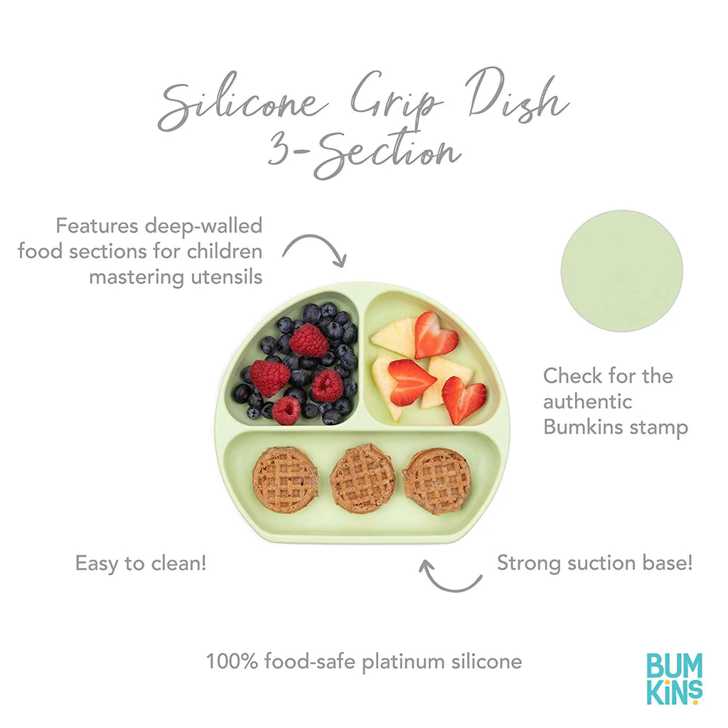 Silicone Suction Divided Baby Plate, BPA Free, 2pk Dark Blue/Blue E41232