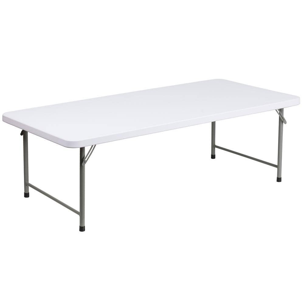 Granite White Plastic Folding Table M623476