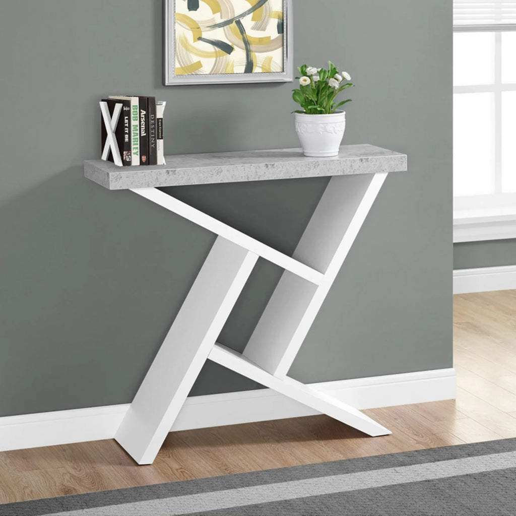 Grey And Black Laminate Accent Table D130972