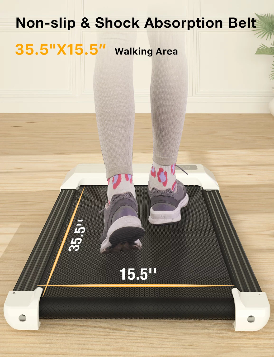 2.5Hp Walking Pad Treadmill with Remote Control and LED Display I80774