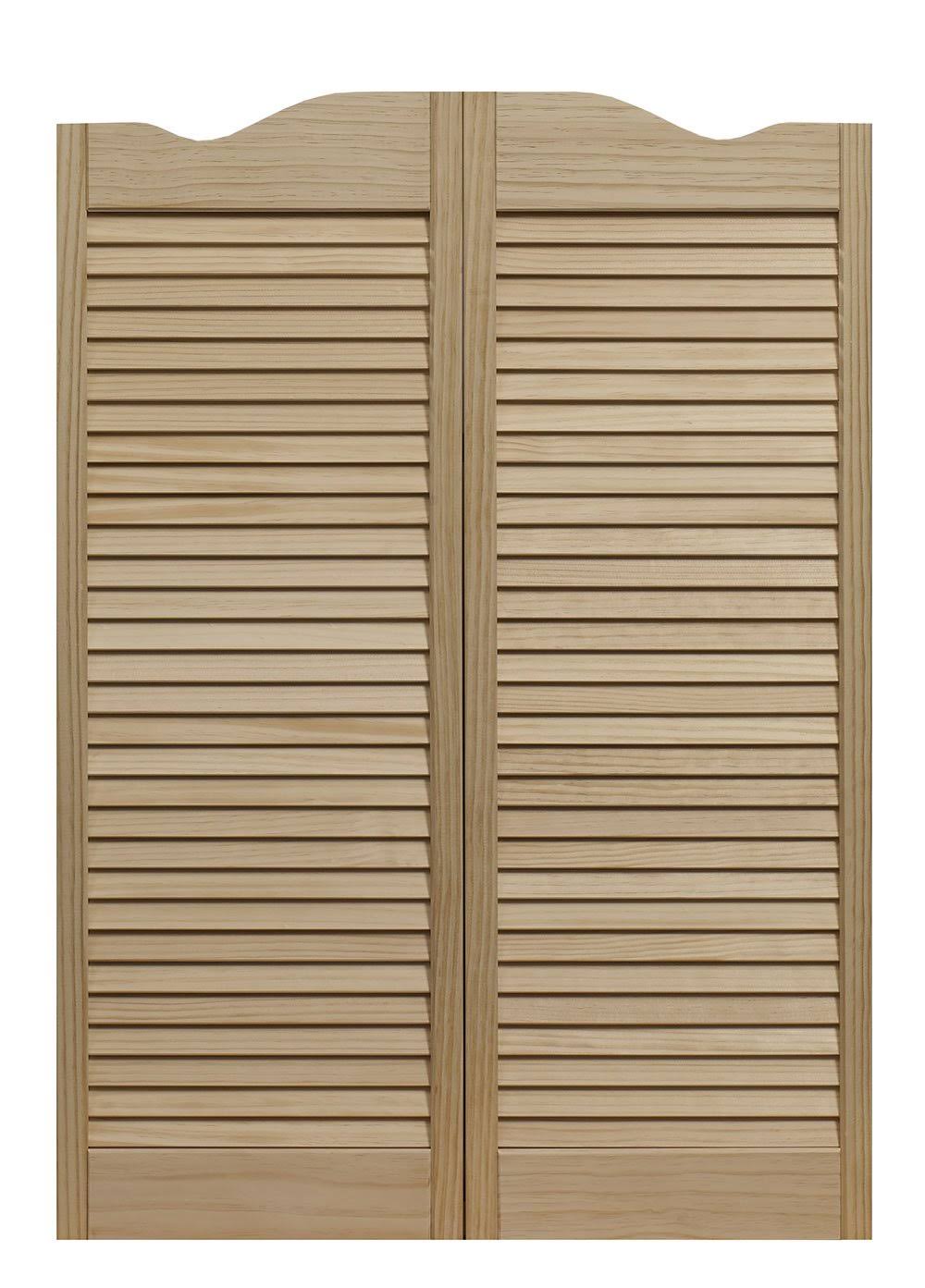 Dixieland Louvered Cafe Interior Swing Wood Door O13428