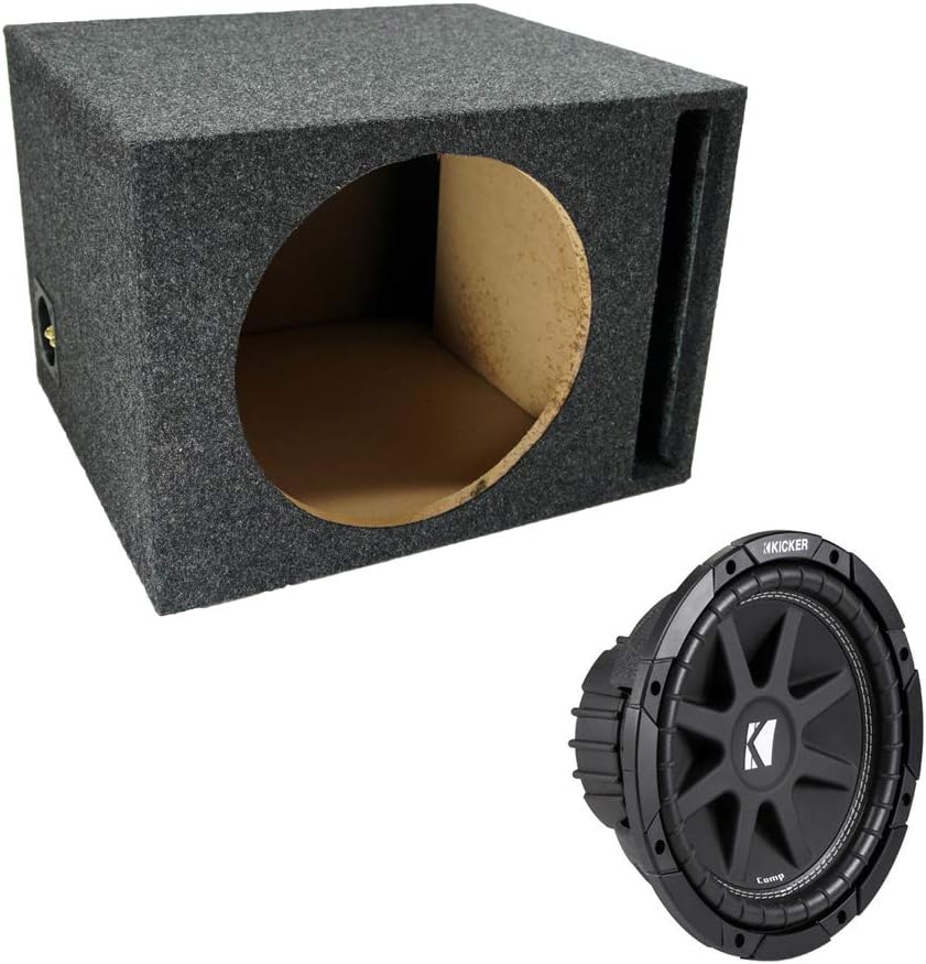 Single 12" 150W RMS Subwoofer Loaded Sub Box Enclosure R249482