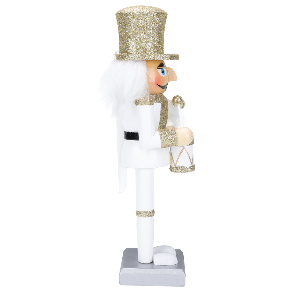 White Wooden Nutcracker Soldier Doll Christmas Decor Y30384
