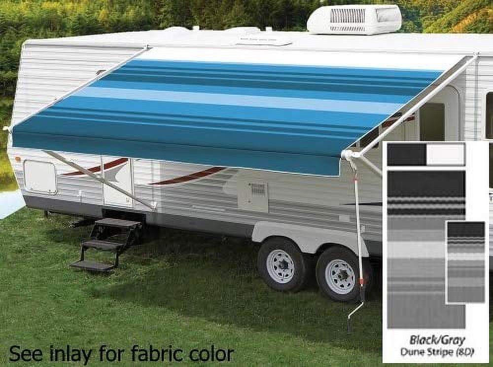 Universal Awning Replacement Fabric 13'2" Black/Gray I3114