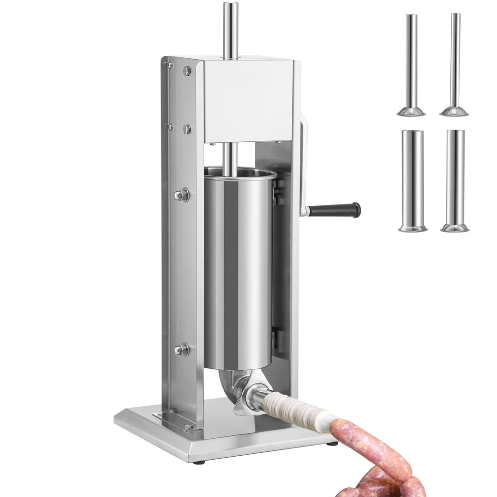 8lbs 5L Stainless Steel Sausage Stuffer A754