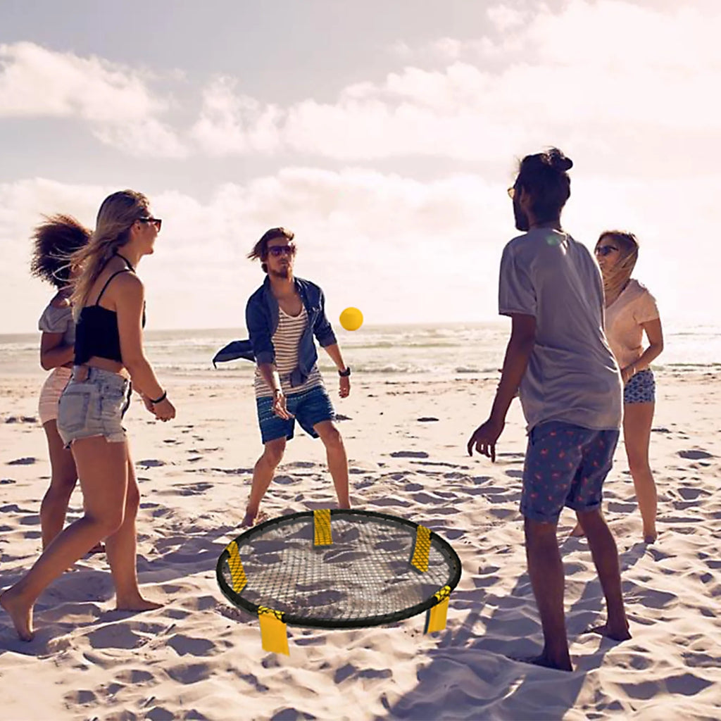 Roundnet Set with 3 Balls, Net, Pump, Carry Bag F6900