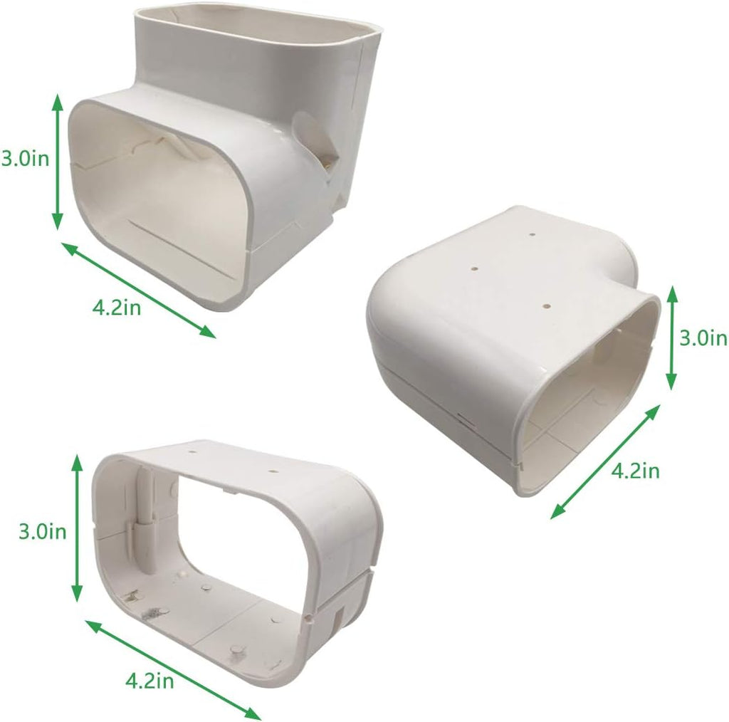 3'' W x 7.5ft L PVC Line Set Cover Kit, Pack of 2 F889936