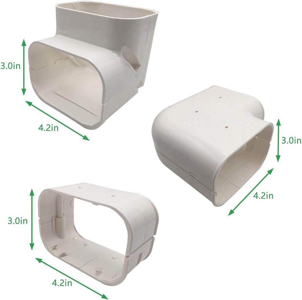 3'' W x 7.5ft L PVC Line Set Cover Kit, Pack of 2 F889936
