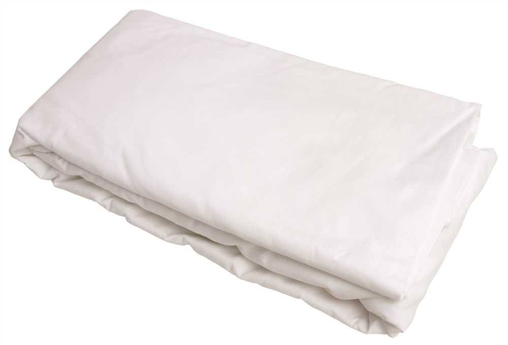 White Percale Fitted Full Bed Sheets 54 x 80 x 14 in. U35625