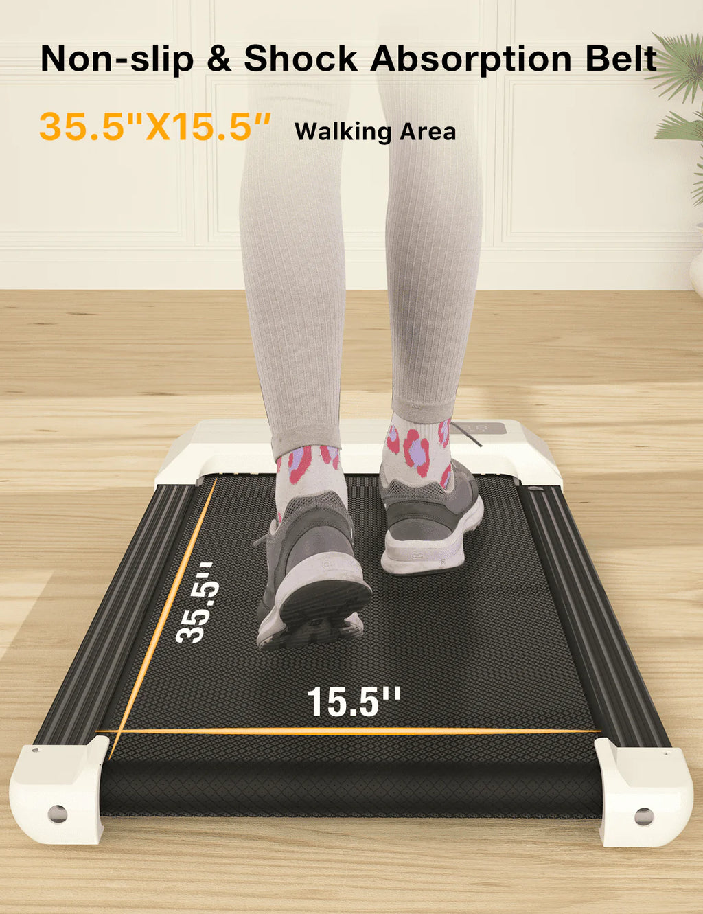 2 in 1 Under Desk Treadmill with Remote Control and LED Display U488277