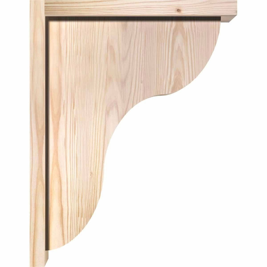 Carmel Smooth Corbel w/Backplate, Douglas Fir S63803