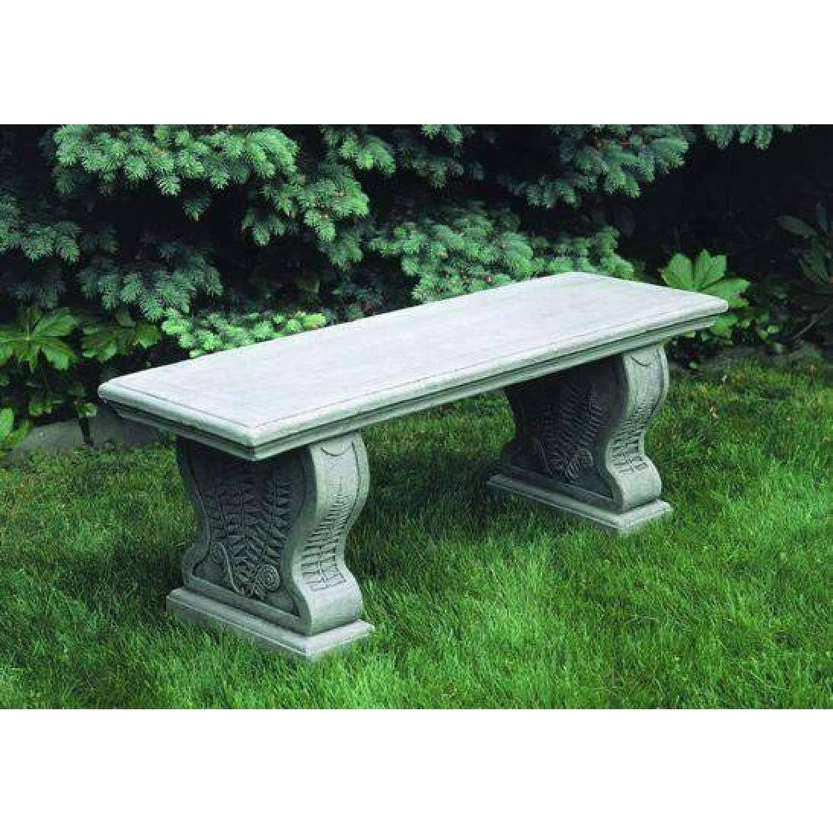 Aged Limestone Cast Stone Garden Bench Q21731