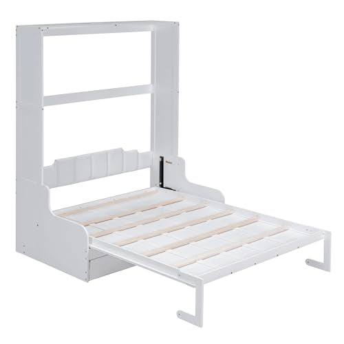 Queen Size Grey Murphy Bed with Sofa and Cushion A29860