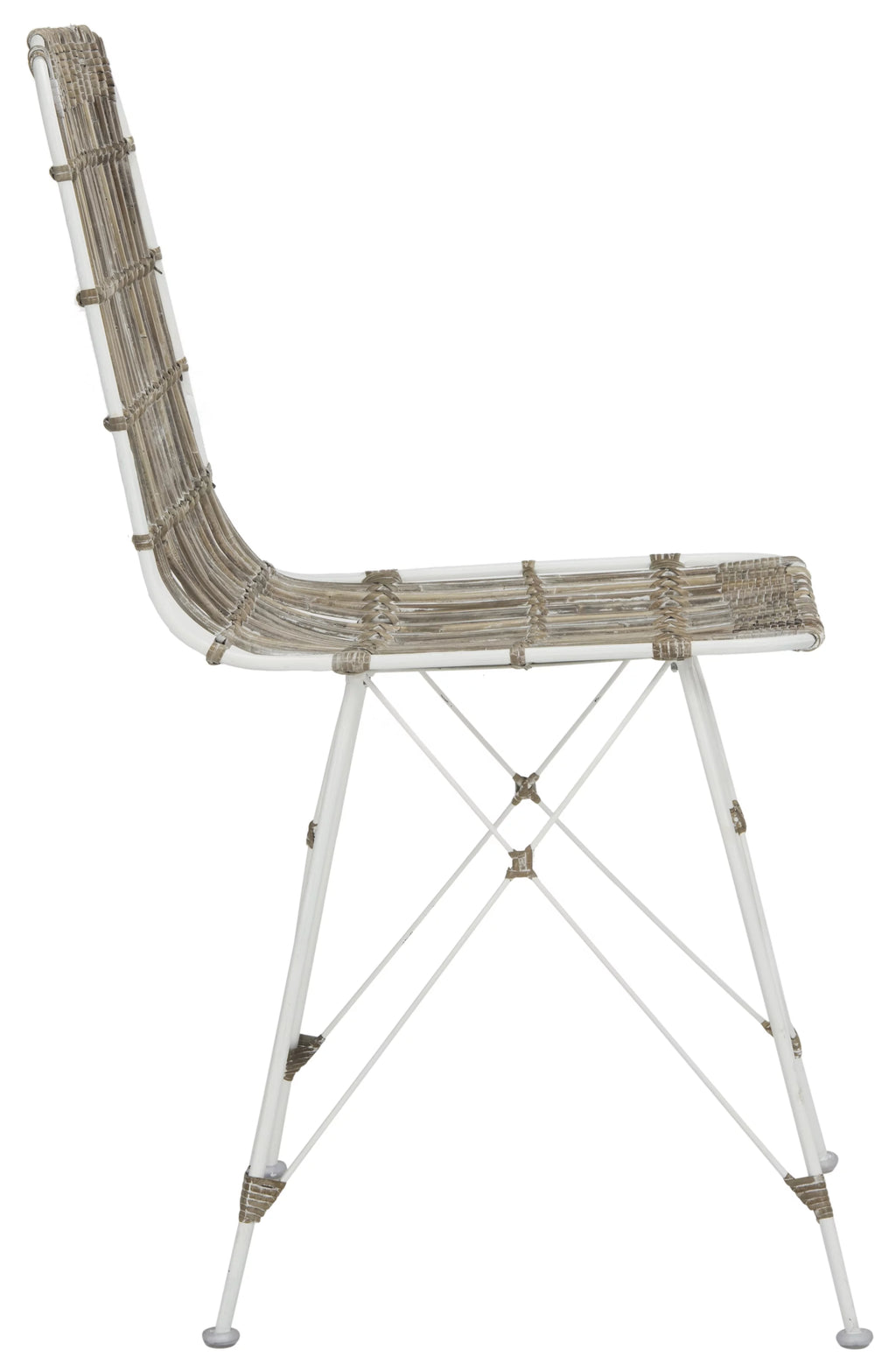 White Wash Wicker Dining Chair Set of 2 G1845