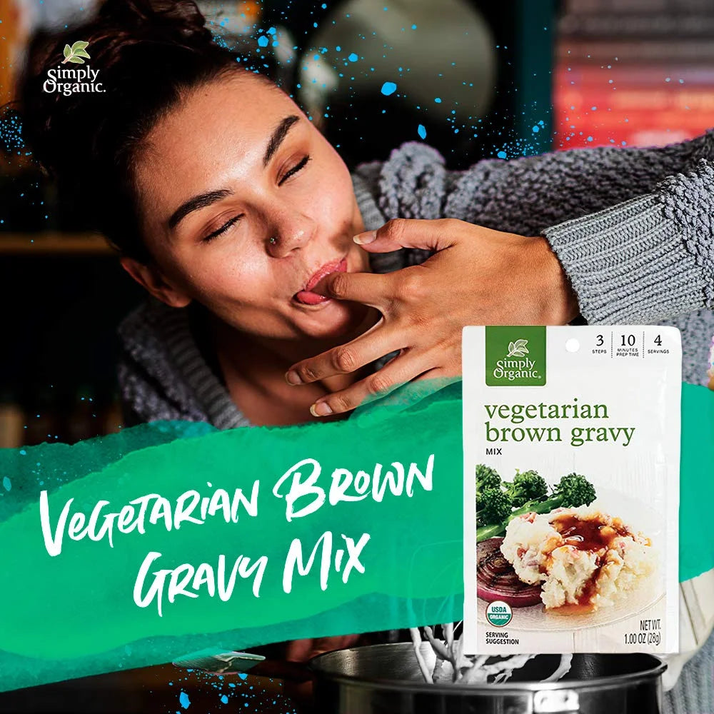 Organic Vegetarian Brown Gravy Mix 1 oz Pack of 12 X312