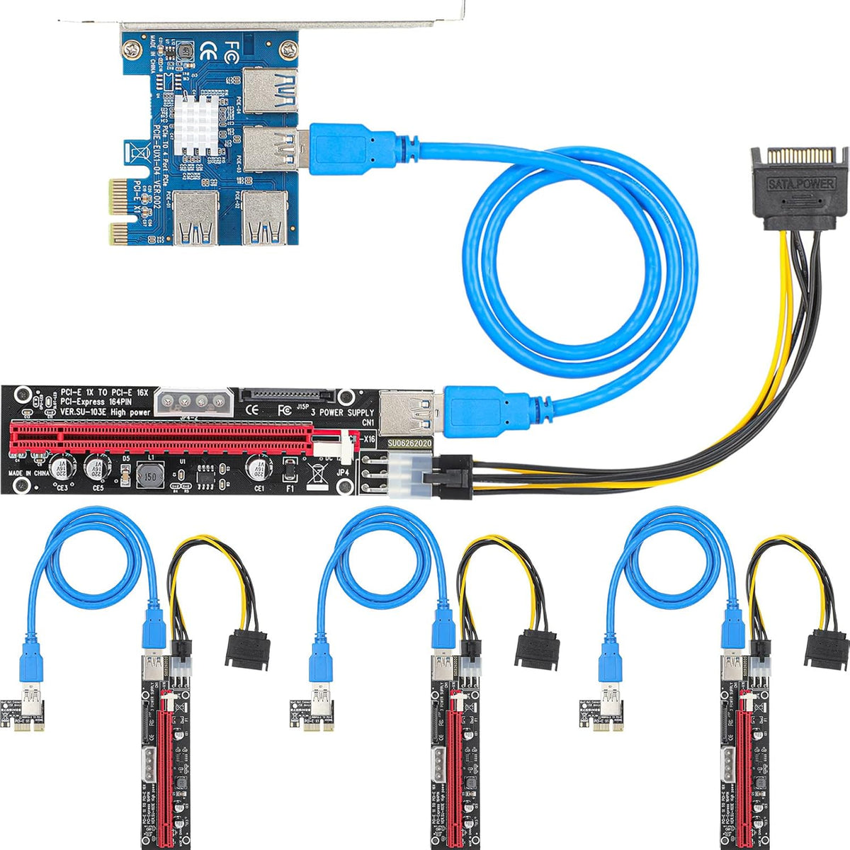 PCIE Riser Card Adapter Set Pack of 2 T662805