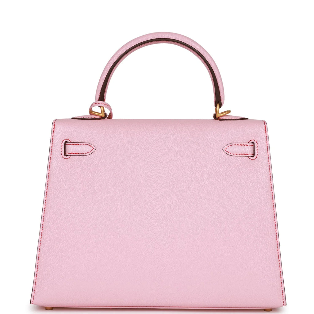 Rose Sakura Chevre 25 Kelly Sellier T145296