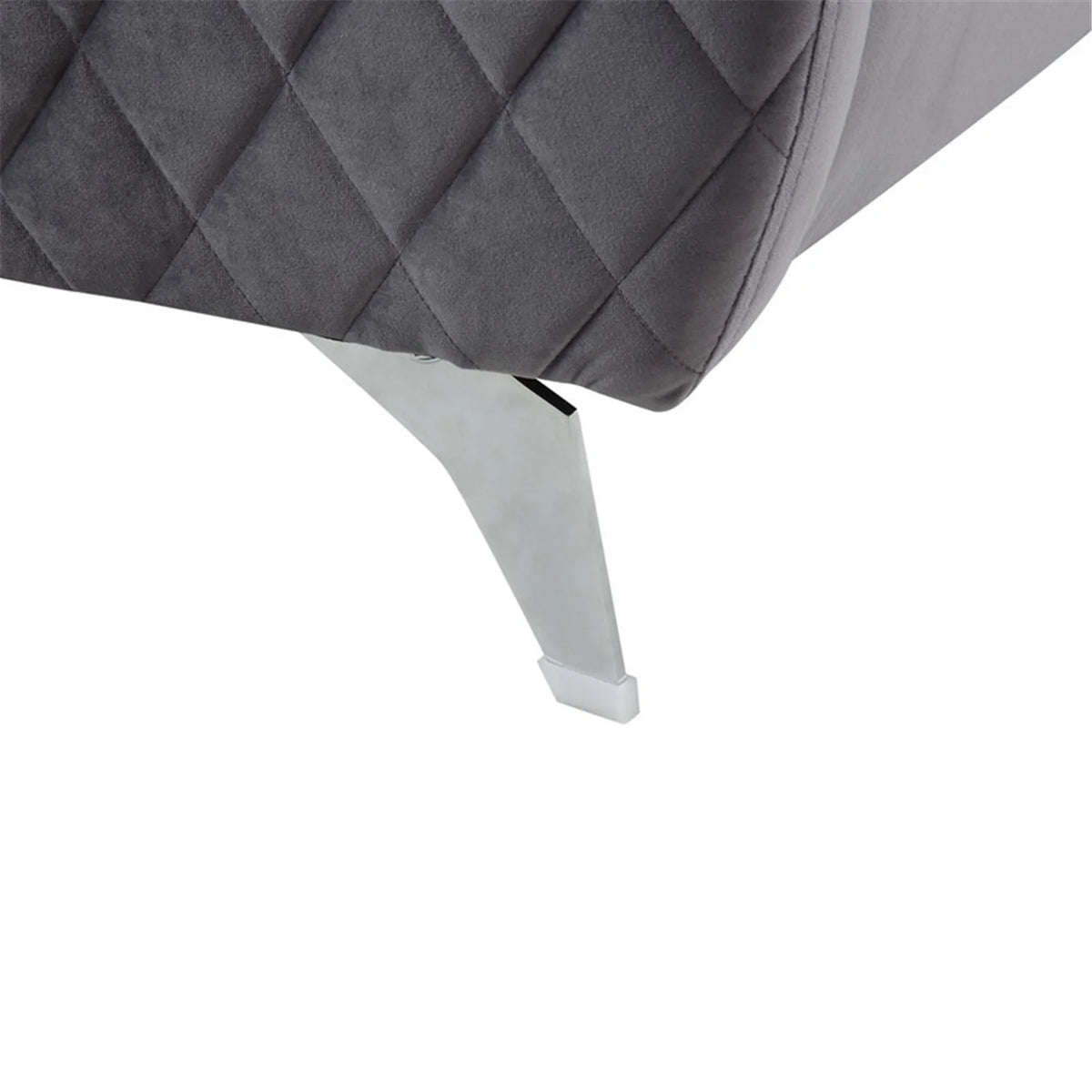 Gray Velvet Loveseat Couch U143