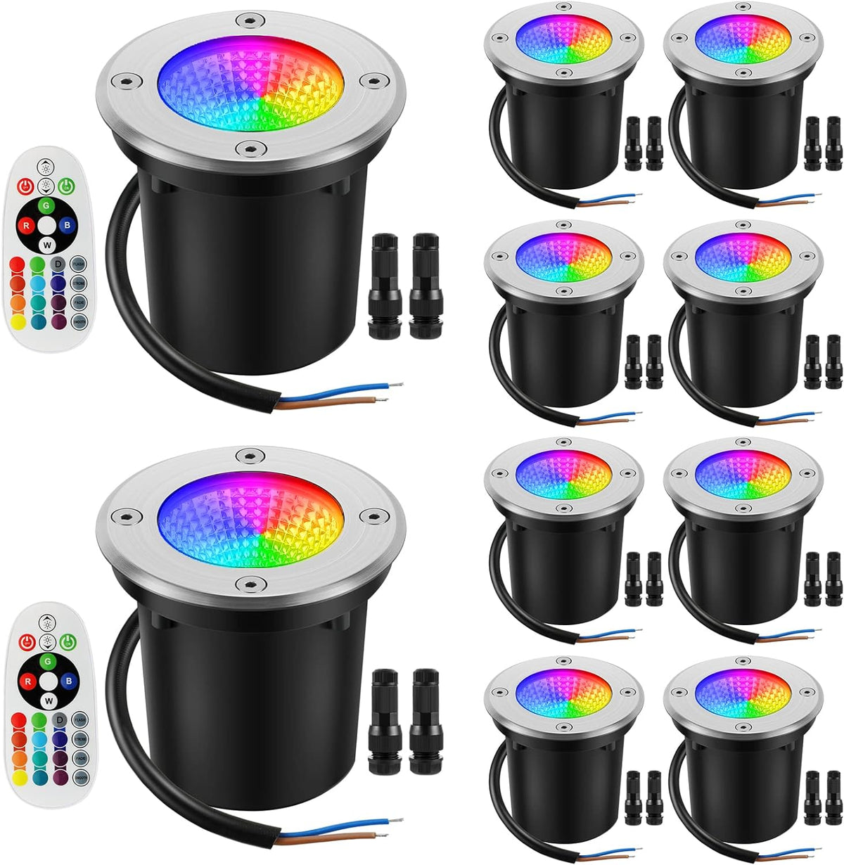 10W RGBW Warm White LED Landscape Lights (10Pack) R7319