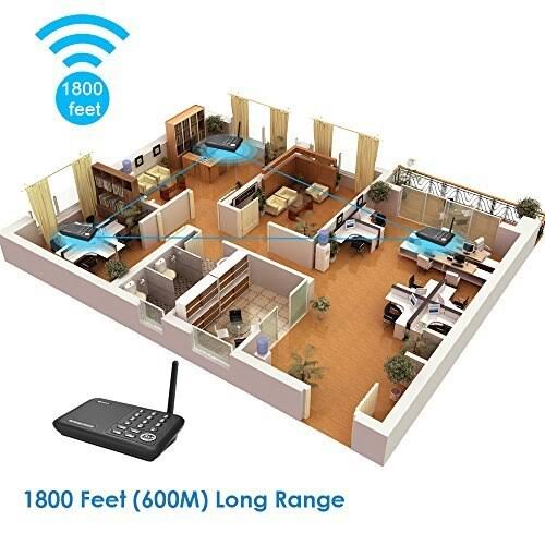 Wireless Intercom System 10 Channel 1800 Feet FM Intercoms M6612