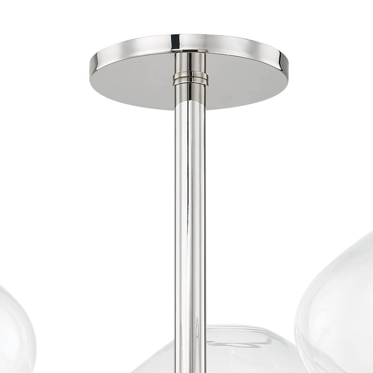 Polished Nickel 3 Light Semi-Flush Mount H85964