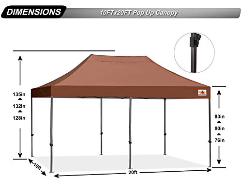 Patio Pop Up Canopy Tent 10x20 E997813