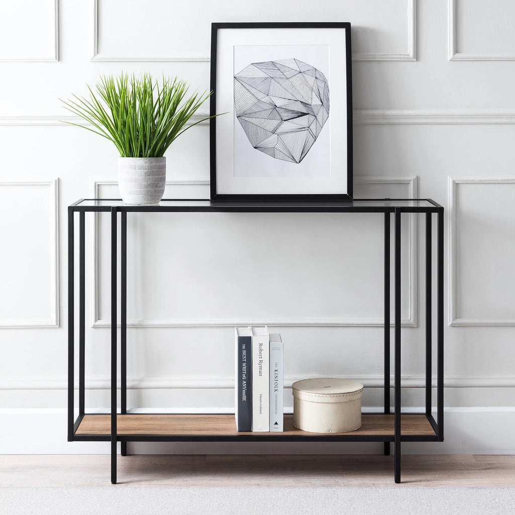42" Wide Rectangular Console Table with MDF Shelf B795