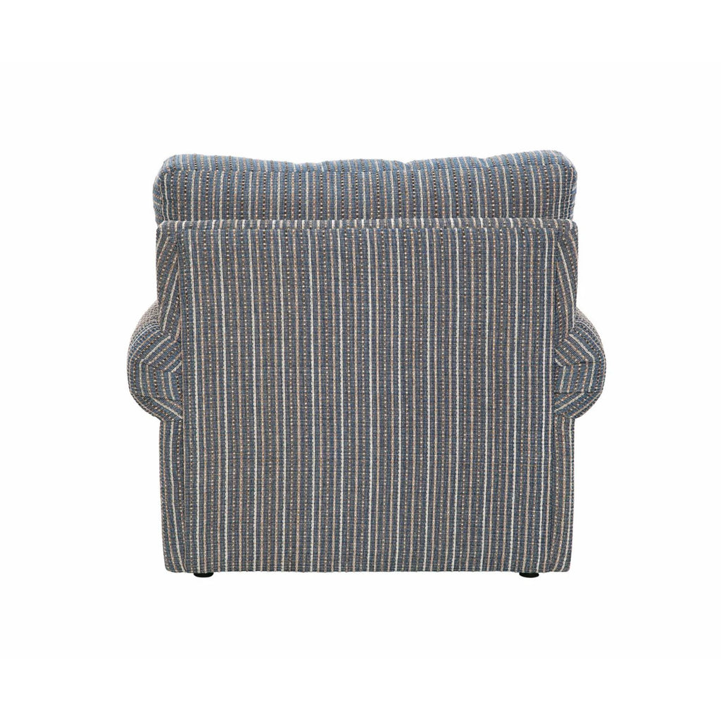 Blue Striped Fabric Chair I982471