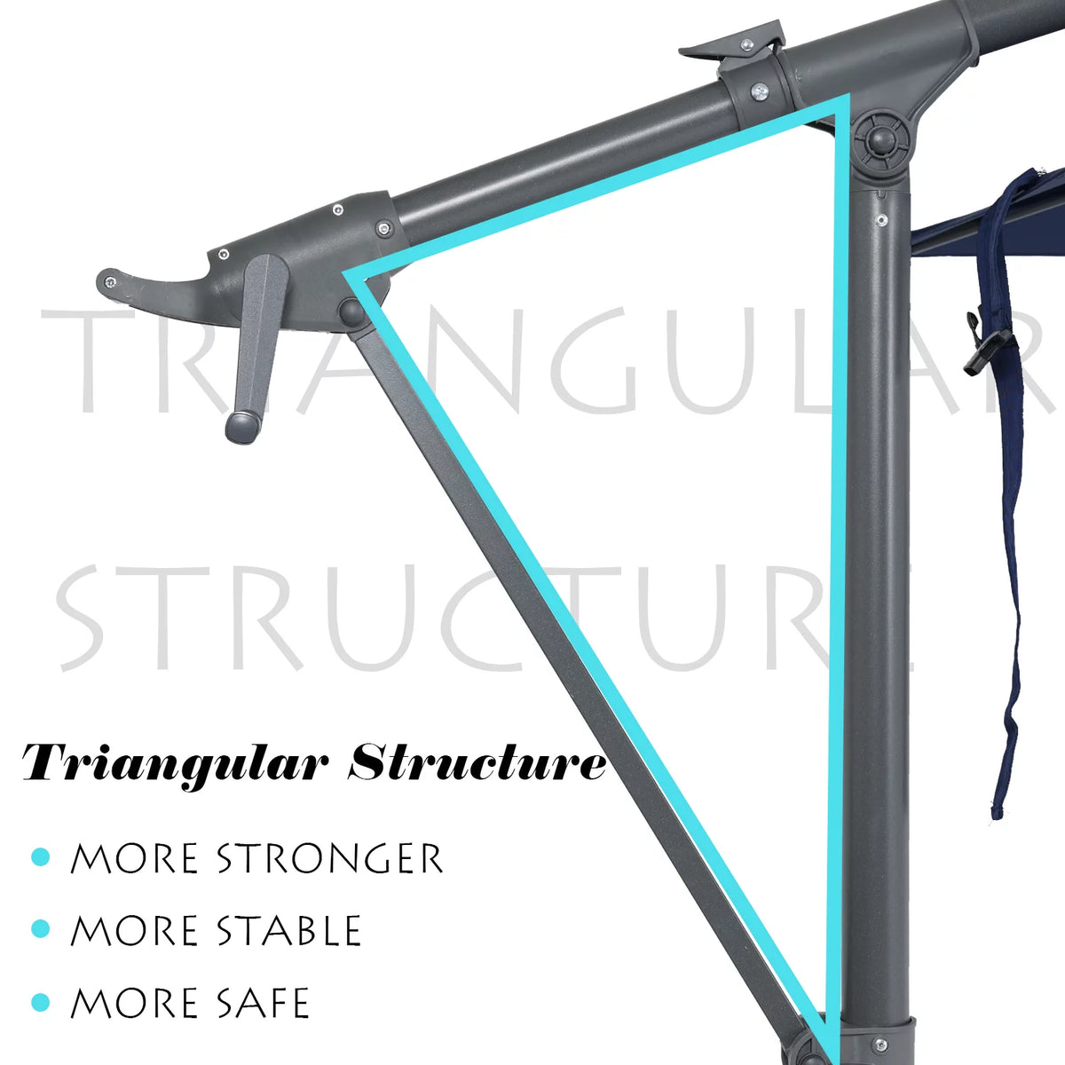10FT Off-set Aluminum Cantilever Umbrella J310611