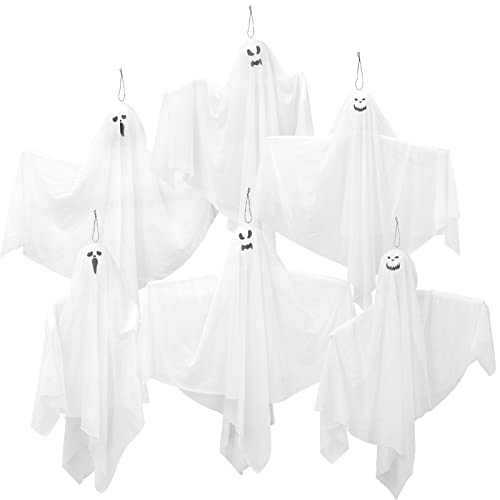 9 Pack Halloween Hanging Ghosts J7661
