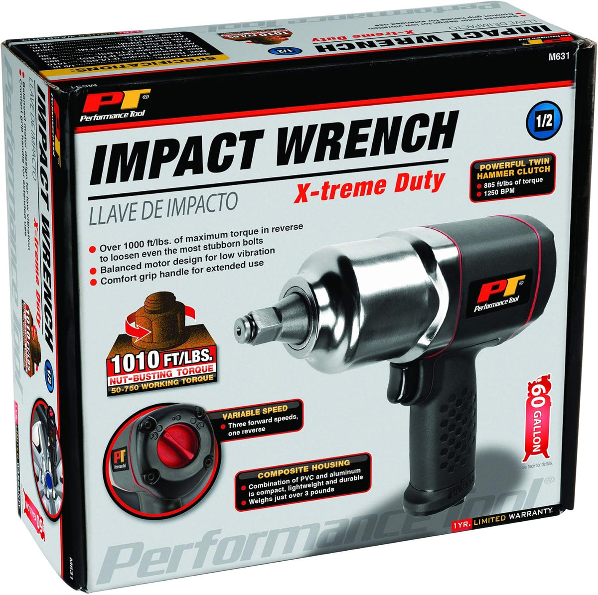 3/8-Inch Drive Butterfly Impact Wrench, Black, Pack of 2 R32258