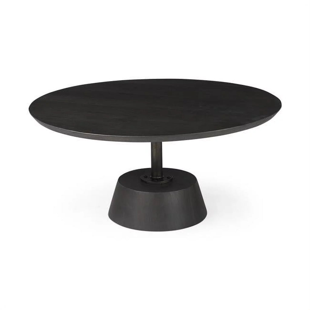 Wooden Pedestal Base Coffee Table P2444