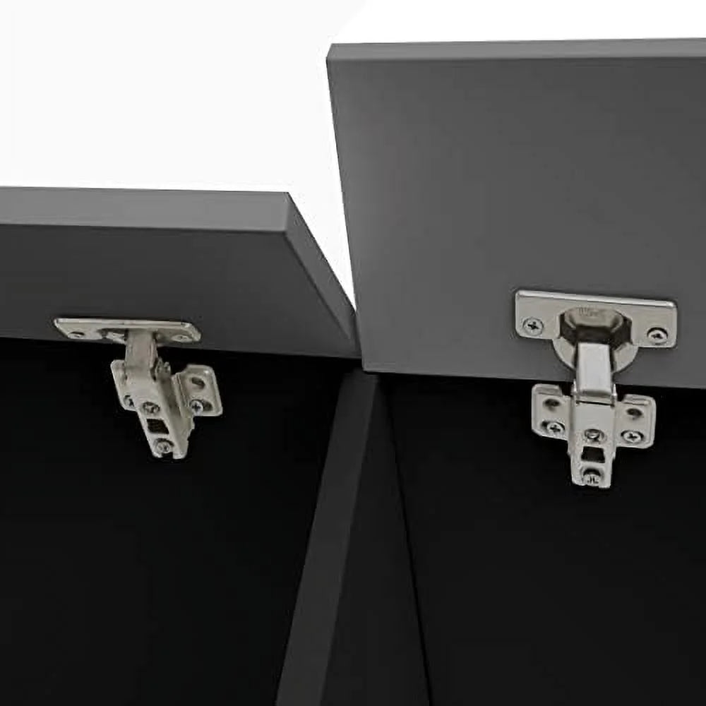 79" Floating TV Stand with 16 Color LEDs 2 Drawers D233529