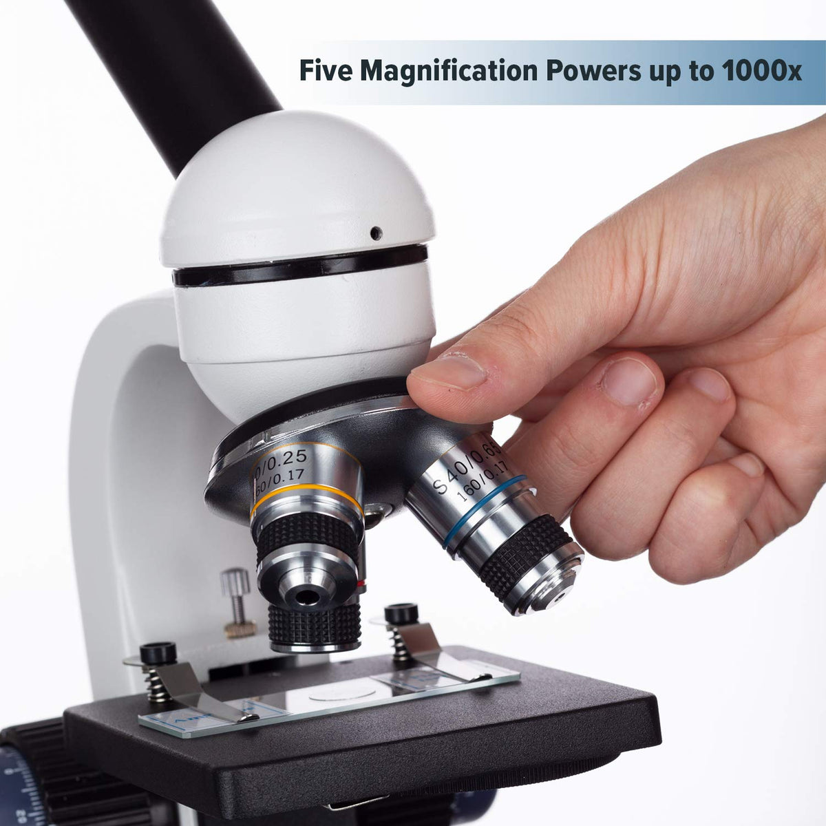 40X-1000X LED Student Microscope with 5MP USB Camera I48033