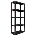 5-Tier Black Shelving Unit T765678