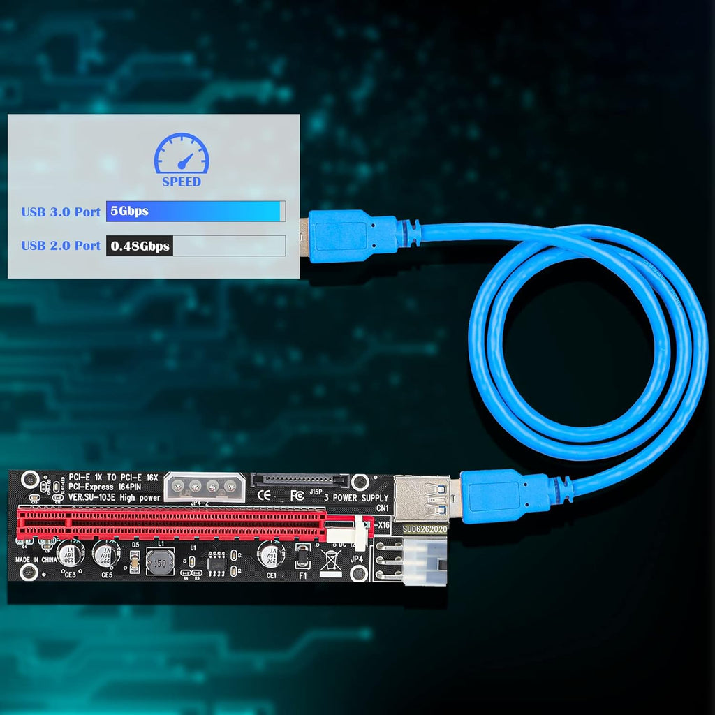 PCIE Riser Card Adapter Set Pack of 2 T662805